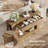 47" Farmhouse Wood Console Table With Drawer And Storage Shelves For Entryway-1592482725