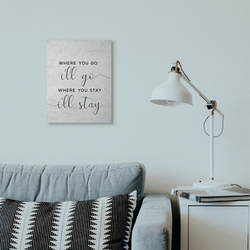«I'm Go» par lettrage et doublure - impression d'art textuel, Toile tendue, H 20 po x l 16 po x P 1,5 po