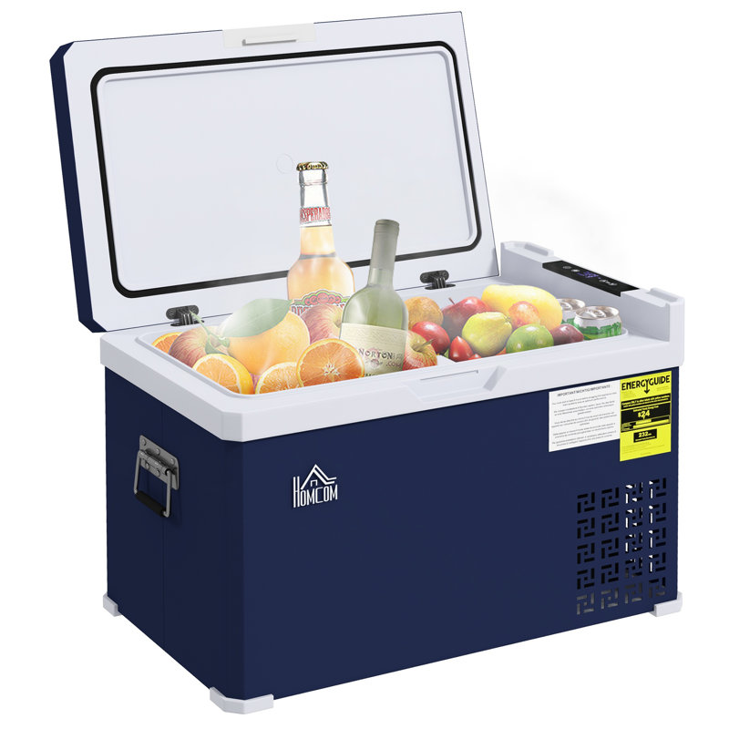 HomCom 32 Quarts Ice Chest in Blue
