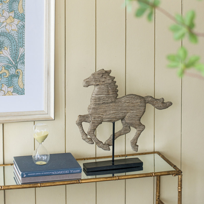 19x3x19.5" Defiance Spirited Horse Accent Sculpture, Large