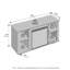 Buckner 47.24'' W Storage Credenza with No Fireplace Included