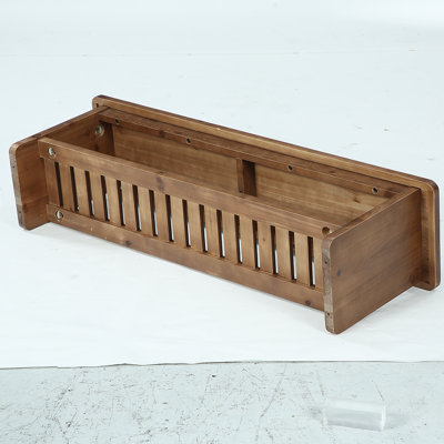 Upholstered Bench with Shelves