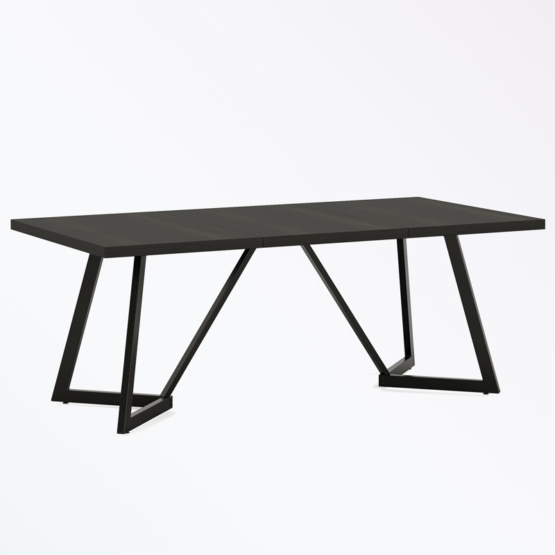 Rectangular Dining Table with Heavy-Duty Metal Frame