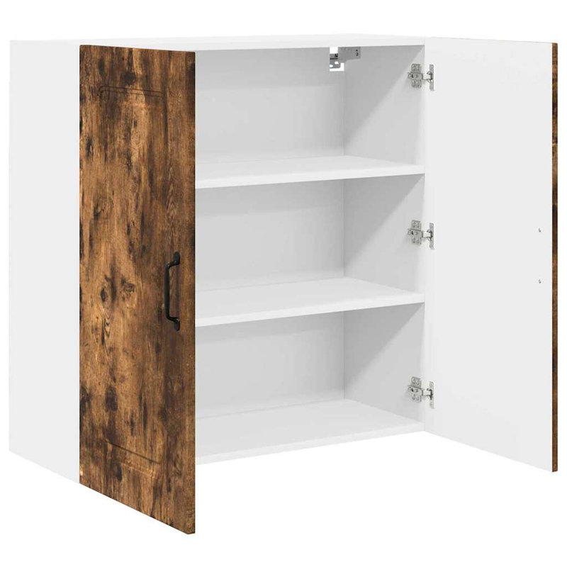 Vidaxl Kitchen Wall Cabinet Sonoma Oak 60 X 31 X 80 Cm Engineered Wood, Smoked Oak, 80cm H x 80cm W x 31cm D