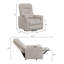 Fauteuil inclinable électrique avec poche de rangement-655535703
