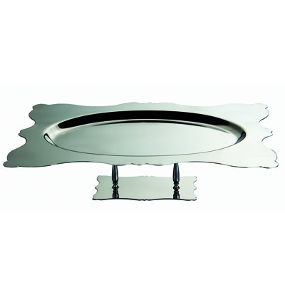 Plateau rectangulaire avec support Dolce Vita - 12 pièces - Acier inoxydable