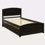 Lit plateforme simple avec deux tiroirs-1436417112