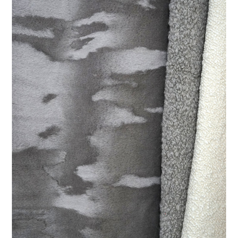 Tissu toundra Mouton, Argent