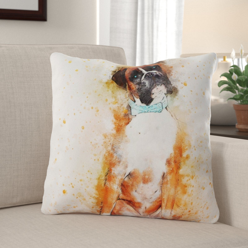 Coussin pour chien Dyal, Microsuède, Intérieur