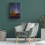 Art mural sur toile tendue - «Moon Moon» par Royce Bair pour décoration de salon, de chambre à coucher ou de bureau - 12 x 19