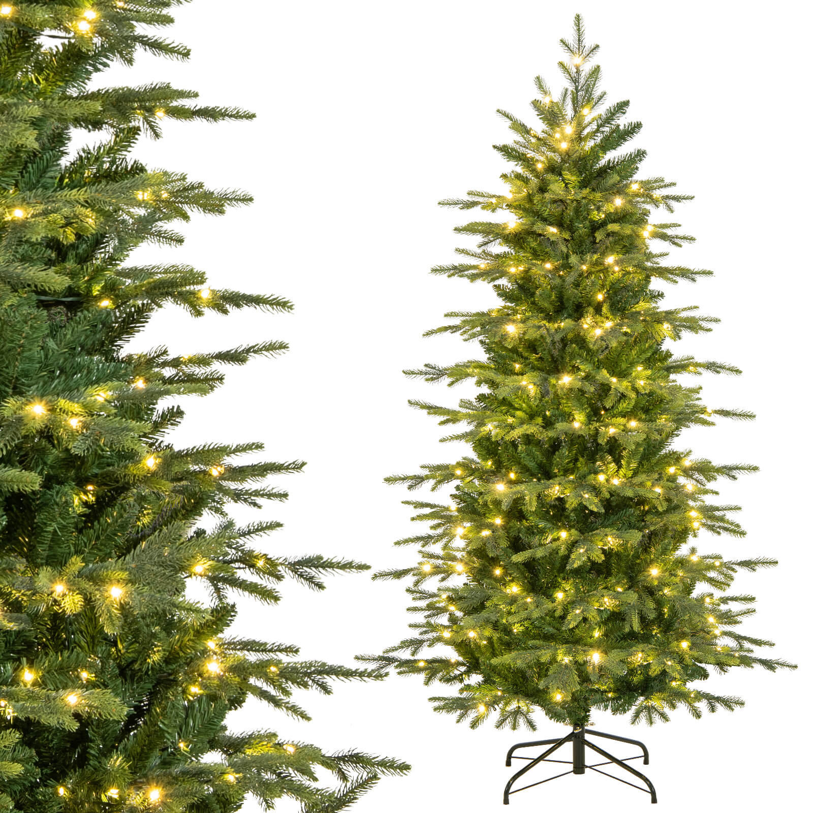 9' Pre-Lit Christmas Tree, 6'