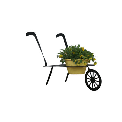 Libarid Metal Wheelbarrow Planter