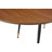 47"-78" Modern Extendable Oval Dining Table with Metal Legs, 2 Leaves, Seats 6-10