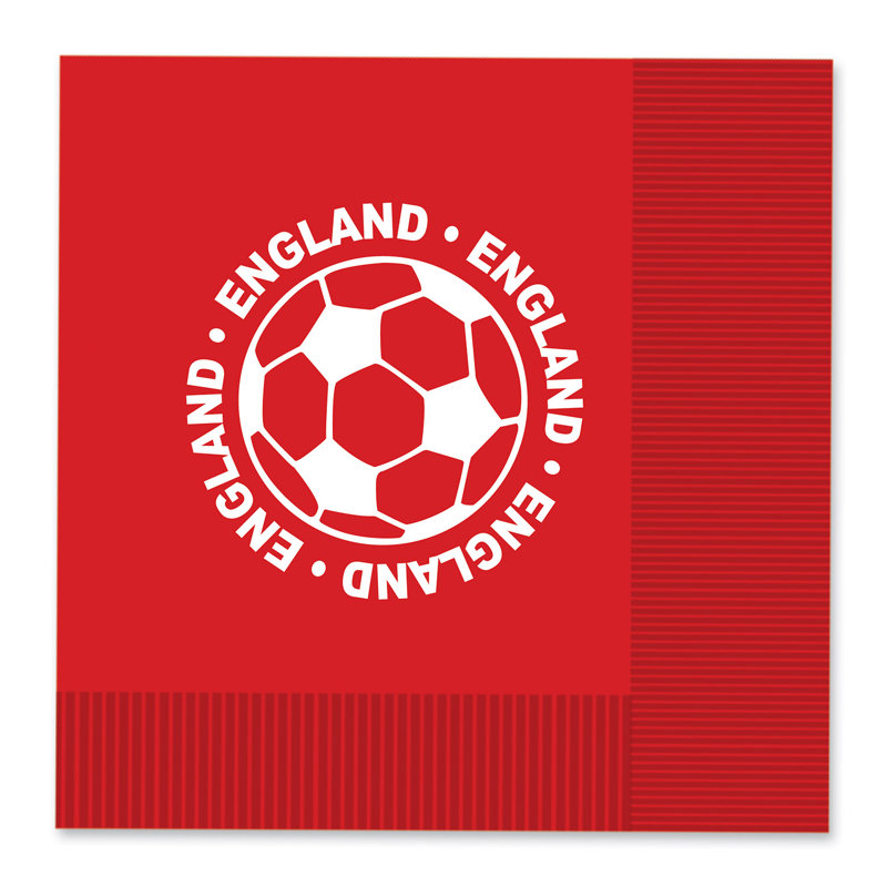 Marasco Paper Square Napkin, England, Red