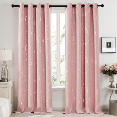 Kellda Thermal Room Darkening Polyester Curtain Panels