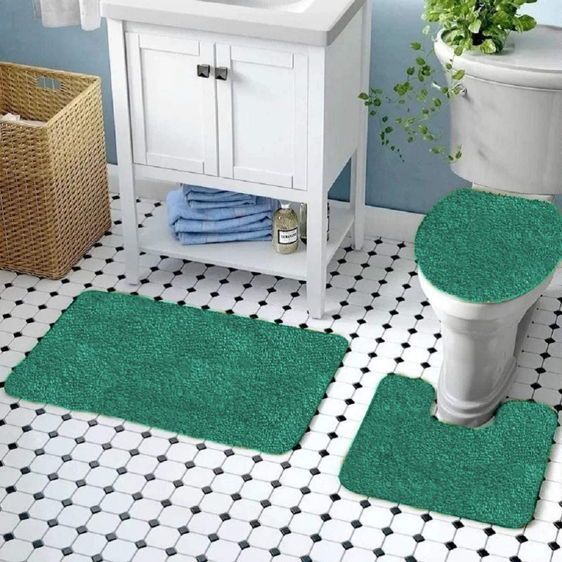 Ensemble de tapis de bain Mckeel, Vert Aqua
