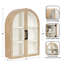 Armoire arquée en bois pour rangement mural-818859947
