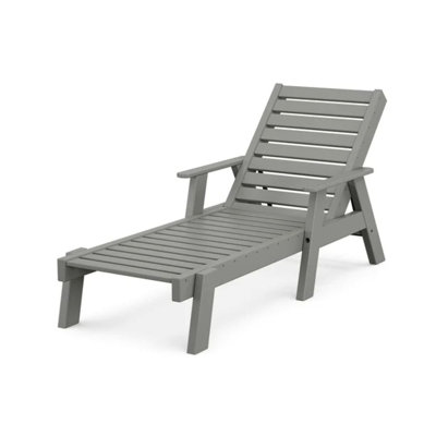 Chaise longue avec accoudoirs POLYWOOD