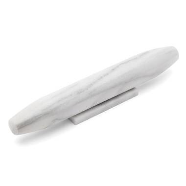 Rsvp White Marble Rolling Pin & Stand