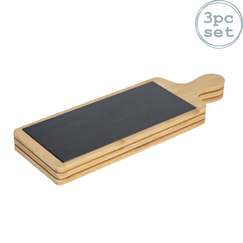 Argon Tableware - Bamboo Slate Serving Paddles - 44.5 x 14.5cm