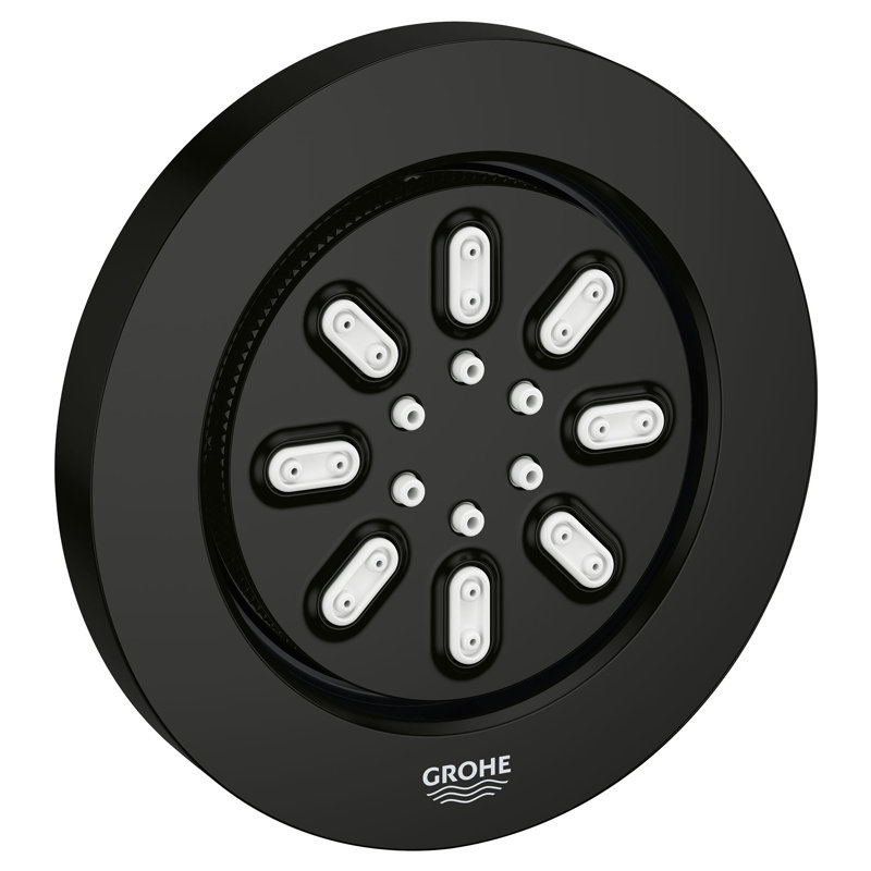 Rainshower Aqua 2-Setting Body Spray Head Rain Jet Settings, Matte Black
