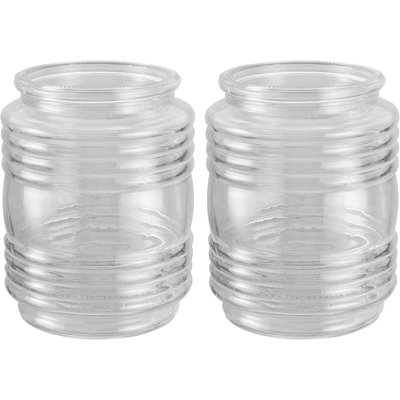 4.87'' H Glass Drum Wall Sconce Shade