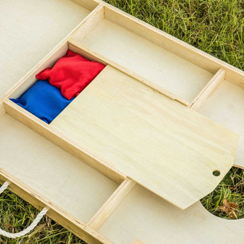 Birch Veneer 2x4 Cornhole Set with Bean Bags