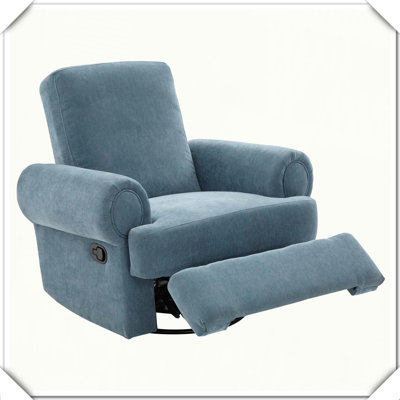 Fauteuil à bascule manuel pivotant inclinable à dossier réglable Salon Chambre à coucher Chambre de bébé fonctionnelle Confortable Élégant