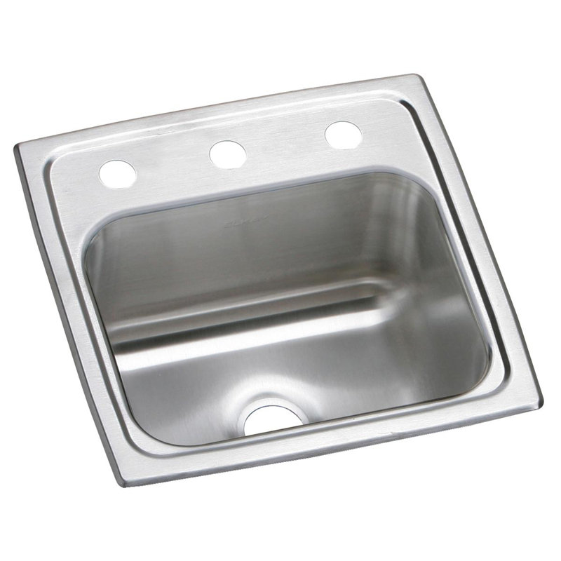 Celebrity 15" L x 15" W Drop-In Kitchen sink, 3 hole