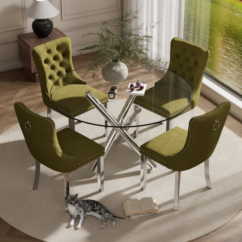 5-Piece Pedestal Dining Set