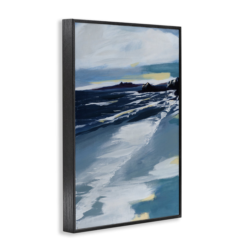 «Shoreline At Day Break», estampe numérique, design par A. Fitzsimmons, Giclée encadrée noir minuit, H 24 po x l 16 po