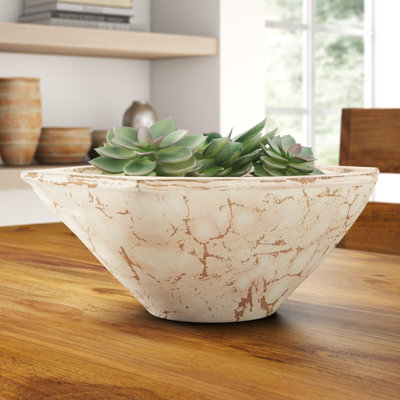 Bol décoratif en bois fait à la main Adalen