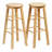 Classic Round Seat 29" Tall Kitchen Counter Stools, Natural-906143723