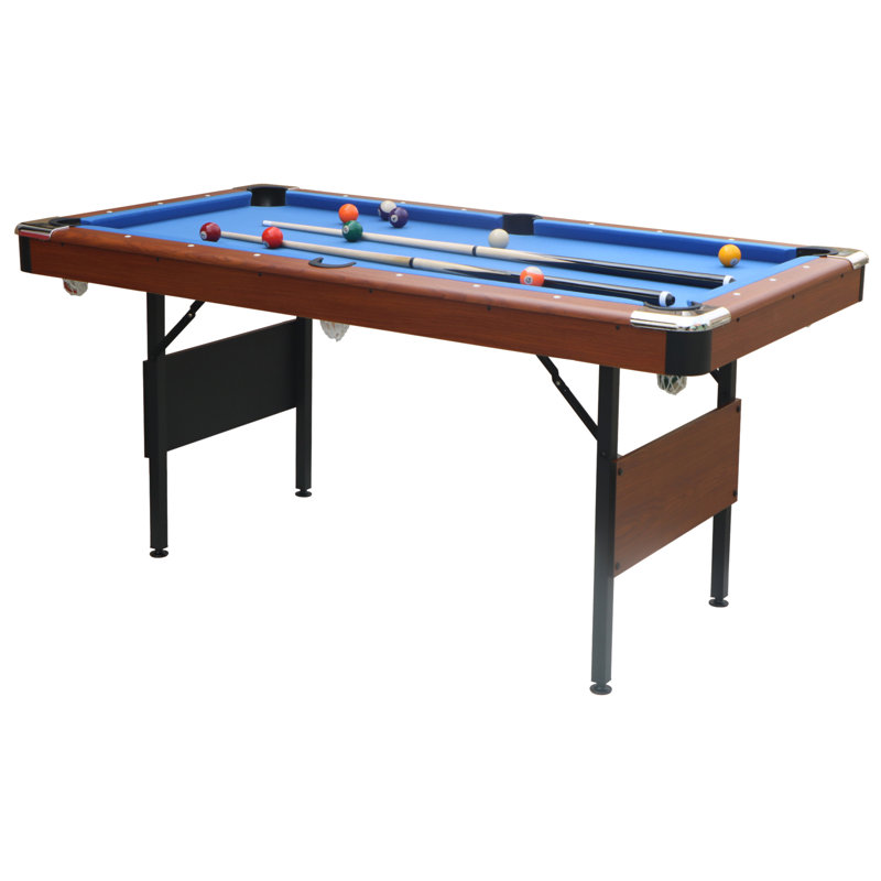 Table de billard, table de billard, table de jeu, table de jeu pour enfants, jeux de table, mouvement familial, Brun, Bleu
