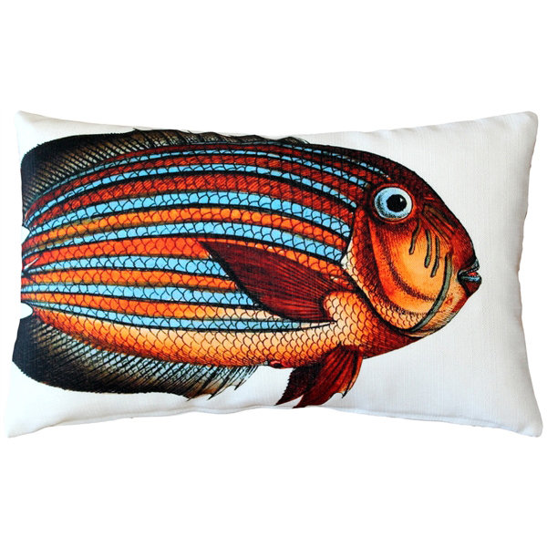 Surgeonfish Animal Print Reversible Throw Pillow