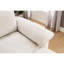 Chaise longue en chenille beige de 51 po avec rangement confortable et confortable pour la chambre à coucher-1385816532