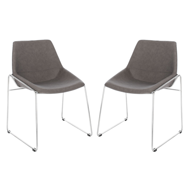 Chaise d'appoint Saddle, Gris cendré mat