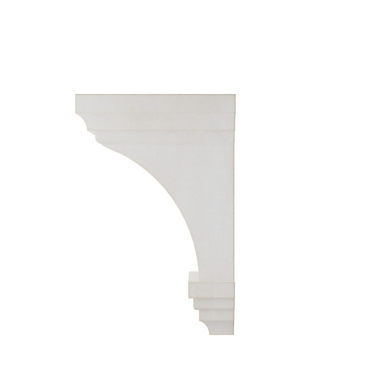 Mini Jefferson Chalk Dust White Rubberwood Corbel