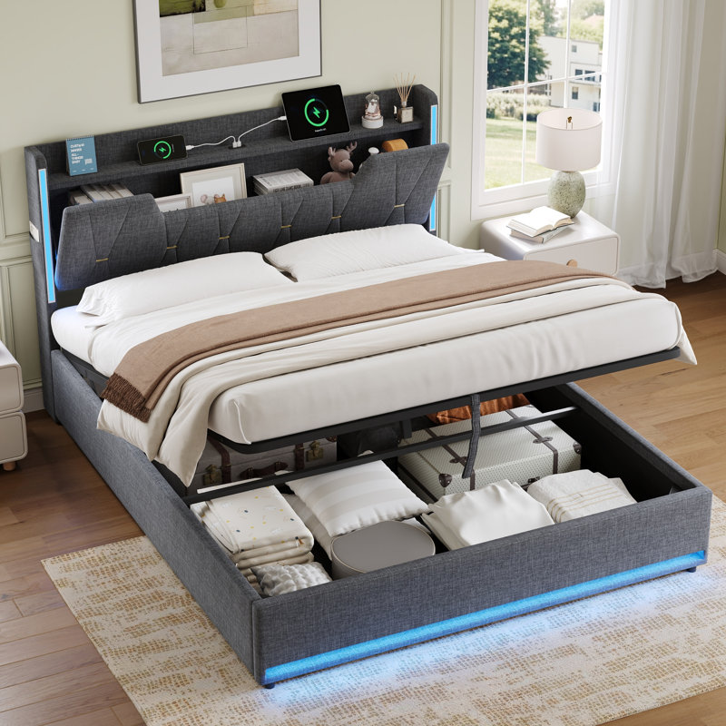 Upholstered Ottoman Bed, 5FT