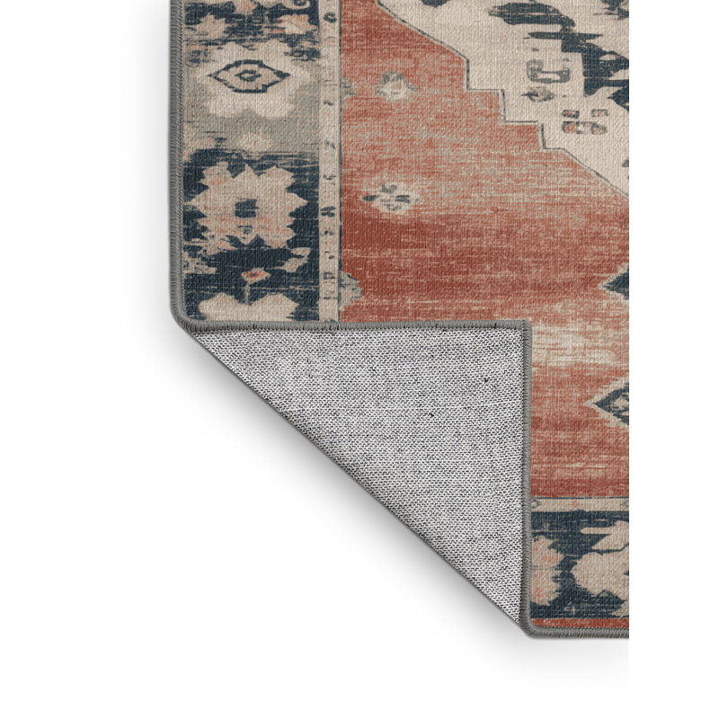 Tapis gris lavable à la machine, Carré 5 pi