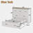 Multi-functional Foldable Murphy Bed  With Charging Station And 1 Large Storage Drawer-562773348-562773351