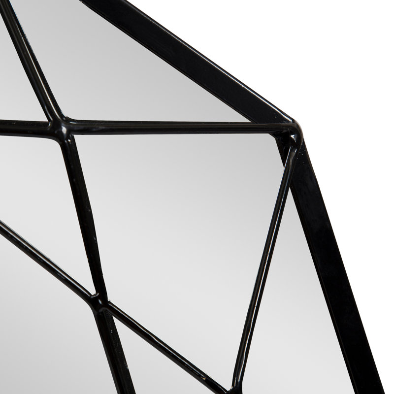 Miroir d'appoint Conkle Glam, Noir