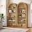 70.9" Tall Arched Bookshelf with 5 Open Shelves