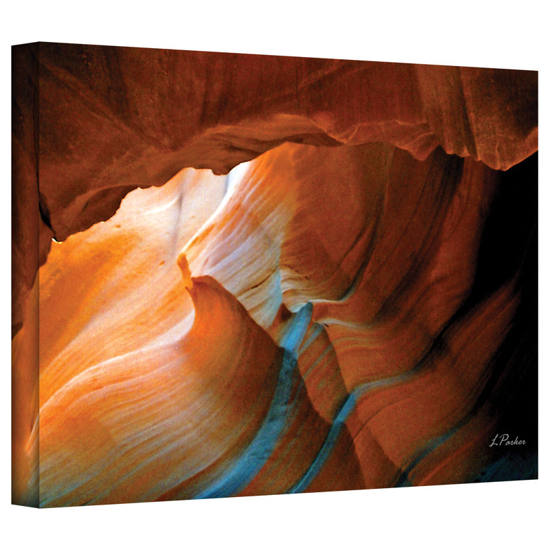 « slot canyon v »-reproduction de photo sur toile enroulée, H 14 po x l 18 po
