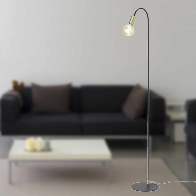 Devere 155cm Black Task Floor Lamp