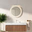 Ensemble de meuble-lavabo moderne avec rangement, fini chêne brun