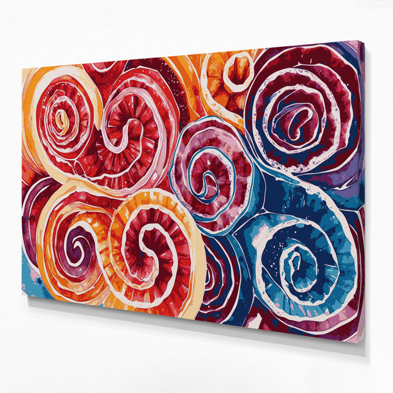 «Desserts Fruit Roll Ups», art mural sur toile beige, H 11 po x l 14 po
