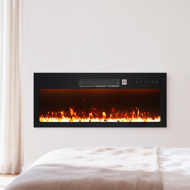 36'' W Electric Fireplace Insert
