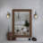 Juliann 1-Light Dimmable Steel Wall Sconce with Clear Striped Glass Shade-562082761