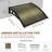 Yescom Outdoor Awning Patio Window Door Canopy Cover UV Protection Hollow Sheet-112400385-112400384